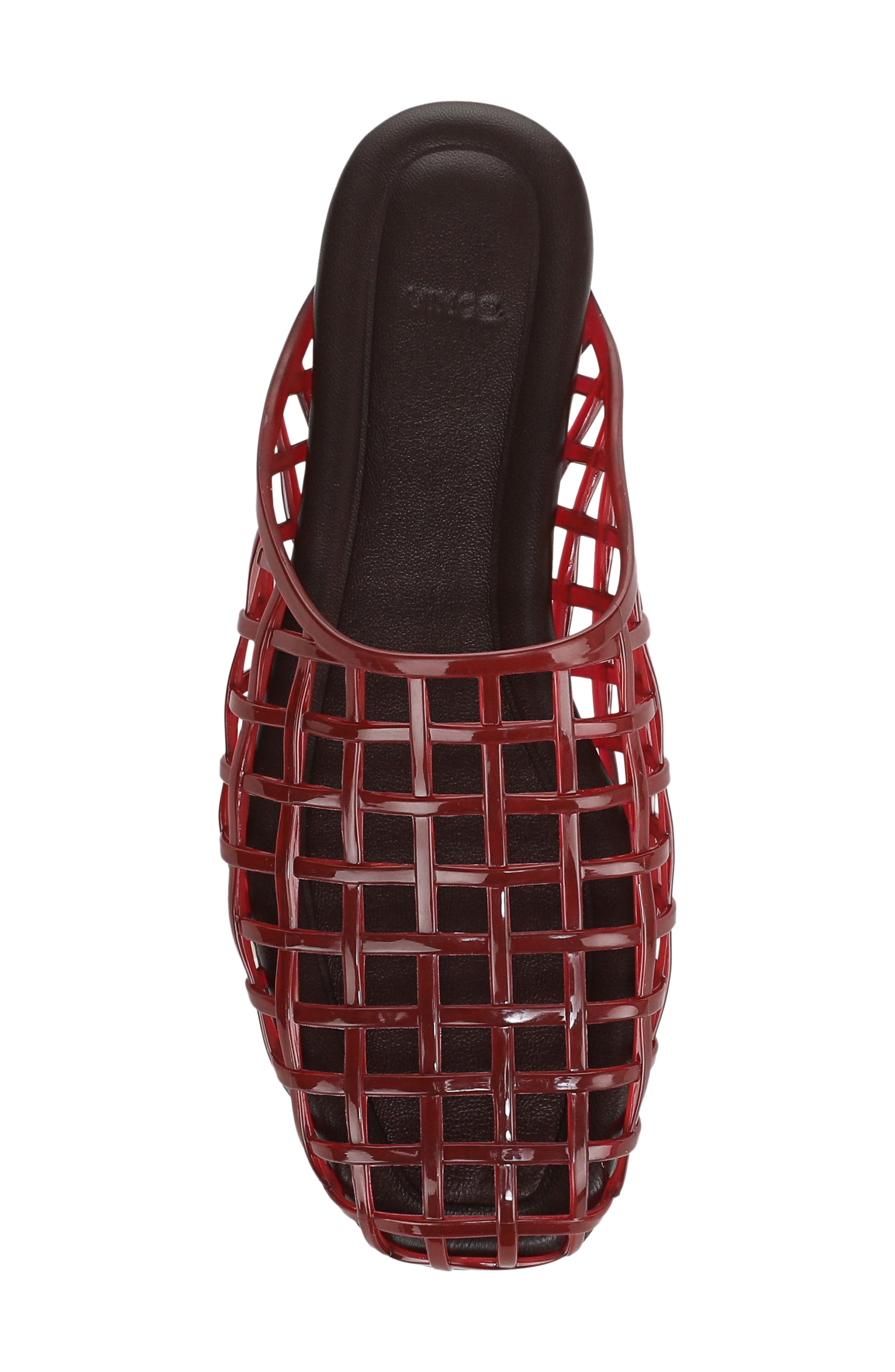 Barcelona Jelly Cage Mule, Alternate, color, POPPY RED