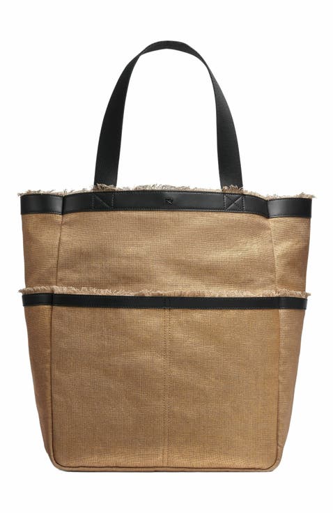 Lido Metallic Canvas Tote