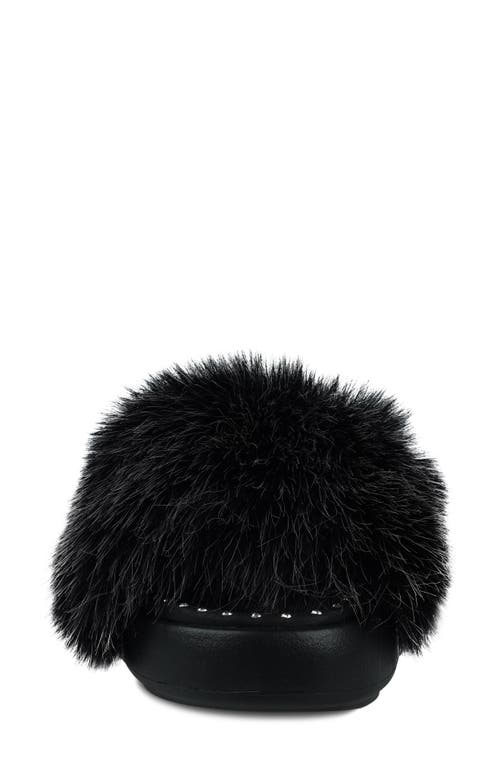 Shop Zigi Fabbi Faux Fur Platform Sandal