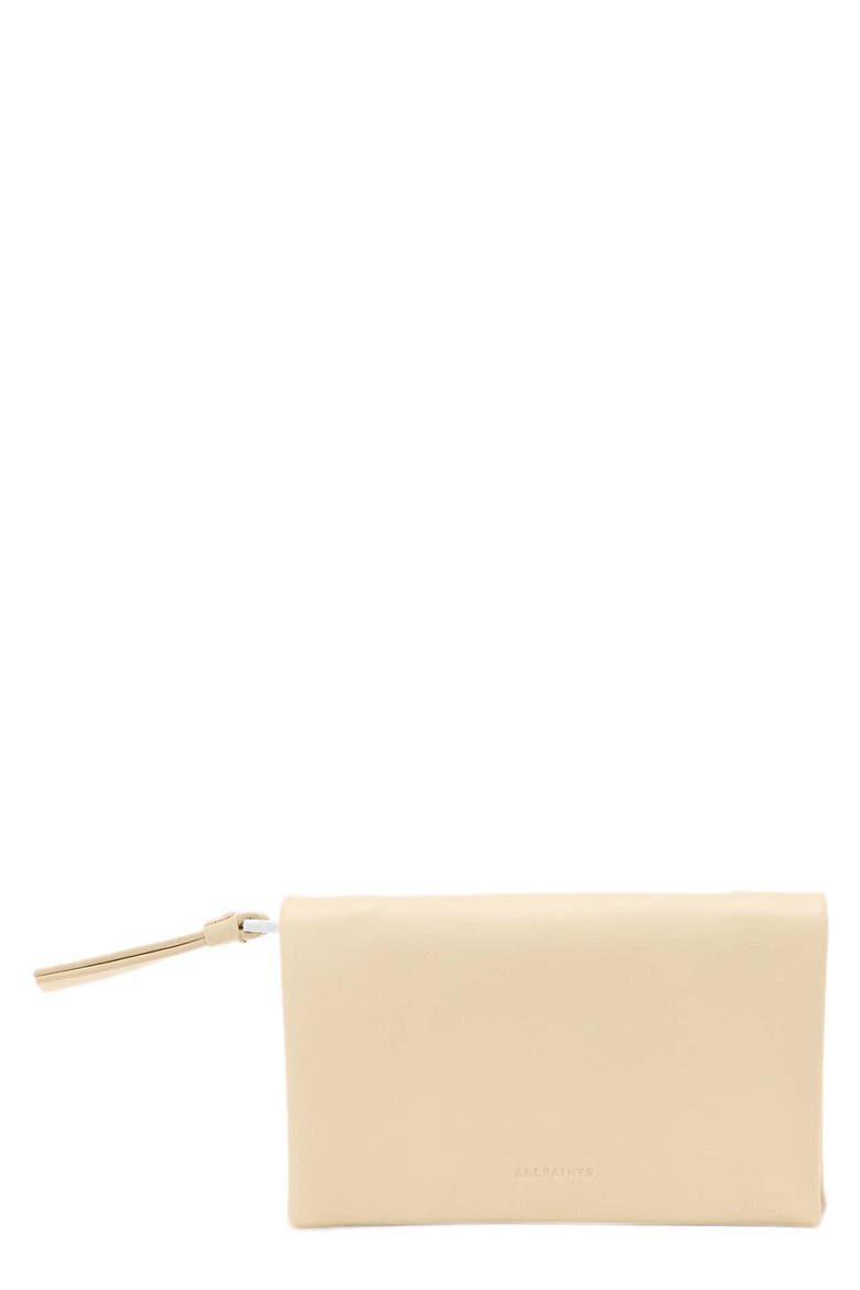 Harluna Leather Bifold Wallet, Main, color, BONE WHITE