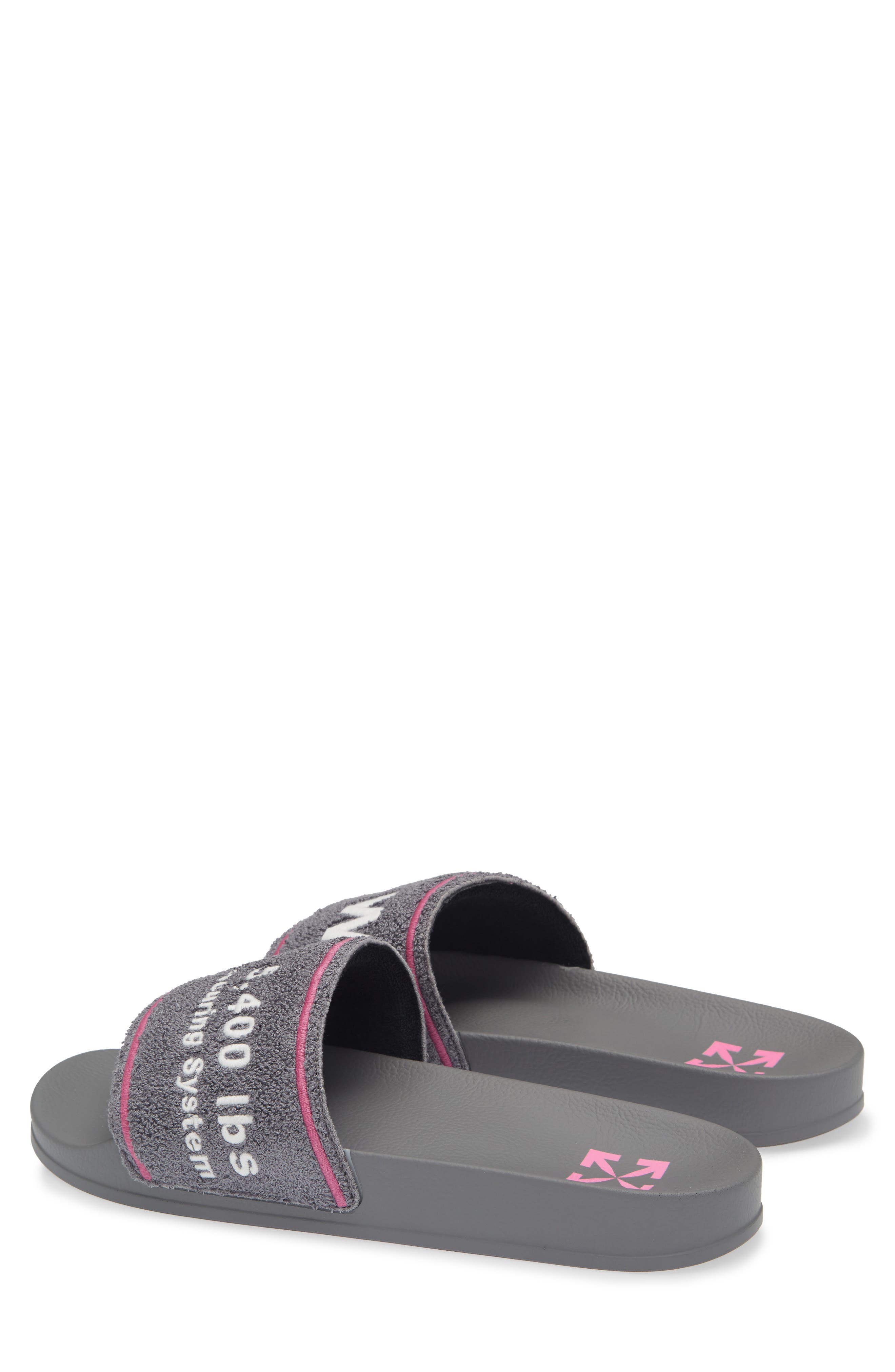 Towel Embroidered Slide Sandal - image 2