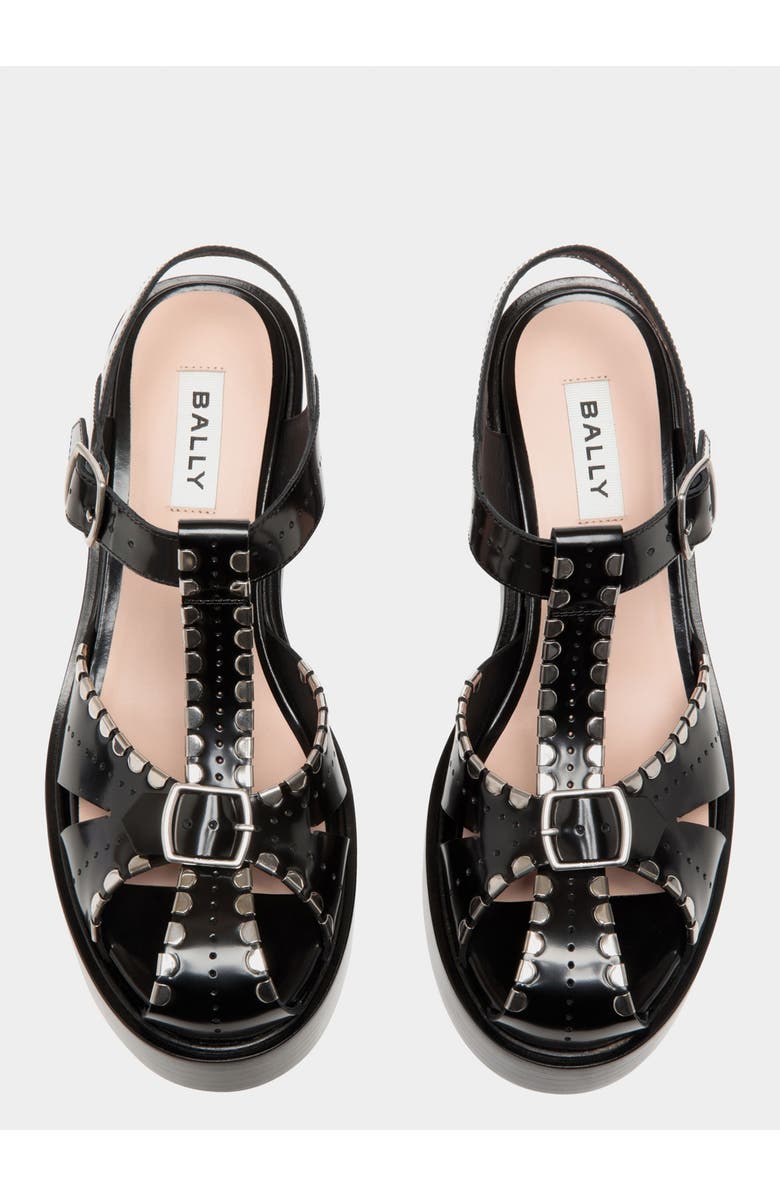 Bally Peggy Gut Sandal, Alternate, color, Black