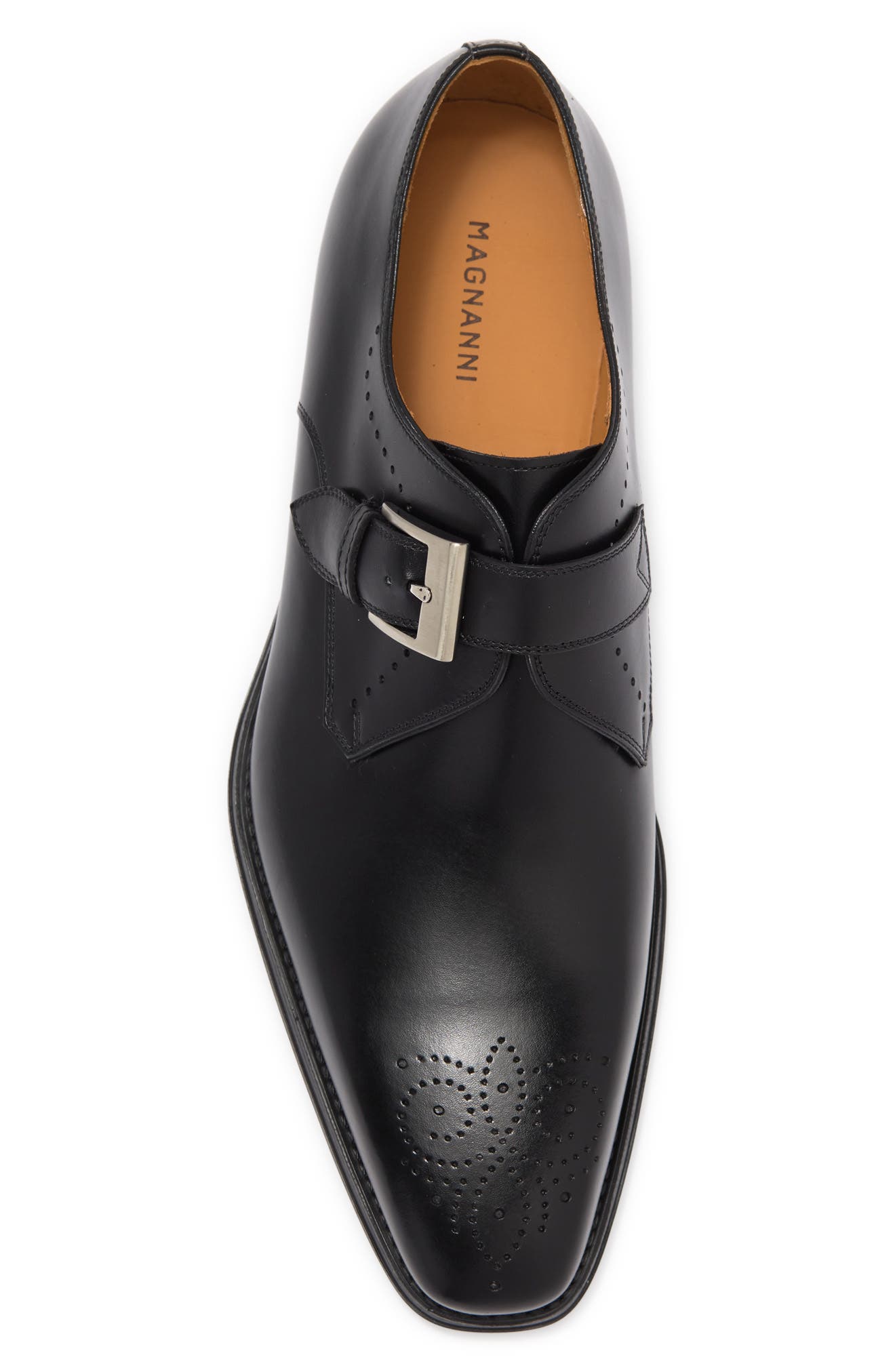 Magnanni Mallory Leather Monk Strap Dress Shoe, Alternate, color, 