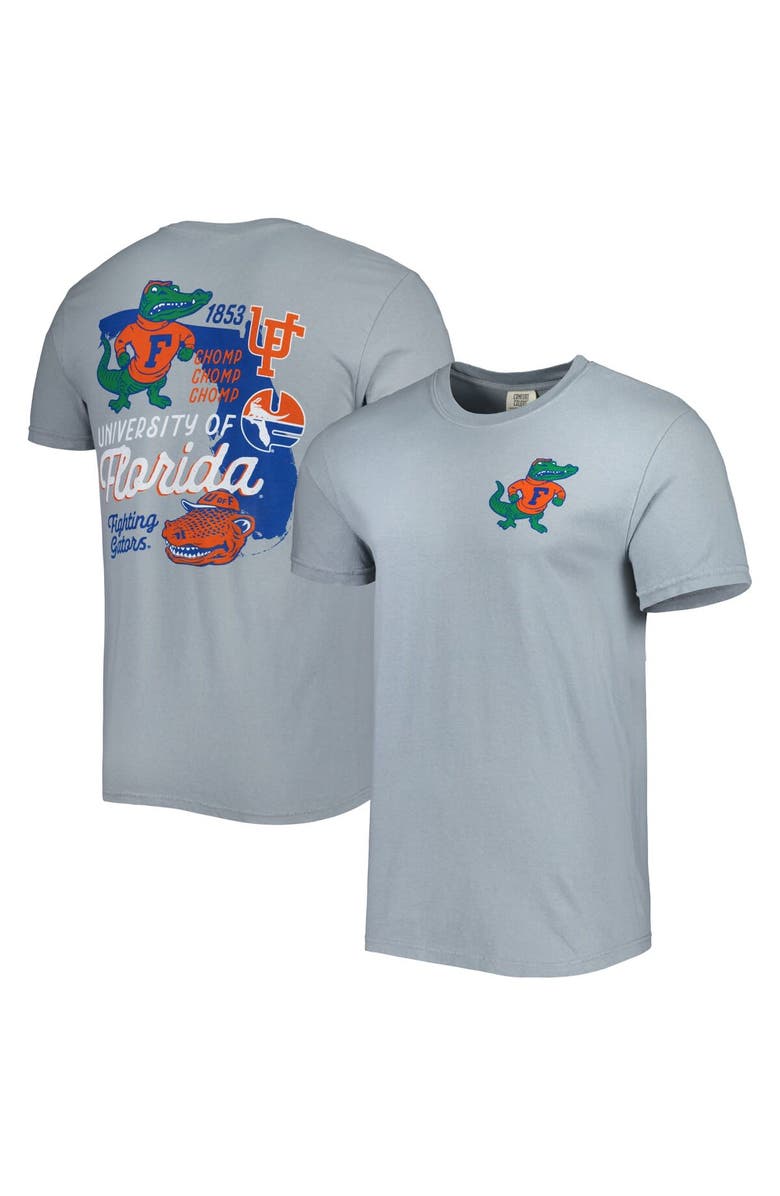 IMAGE ONE Men's Graphite Florida Gators Vault State Comfort T-Shirt, Main, color,