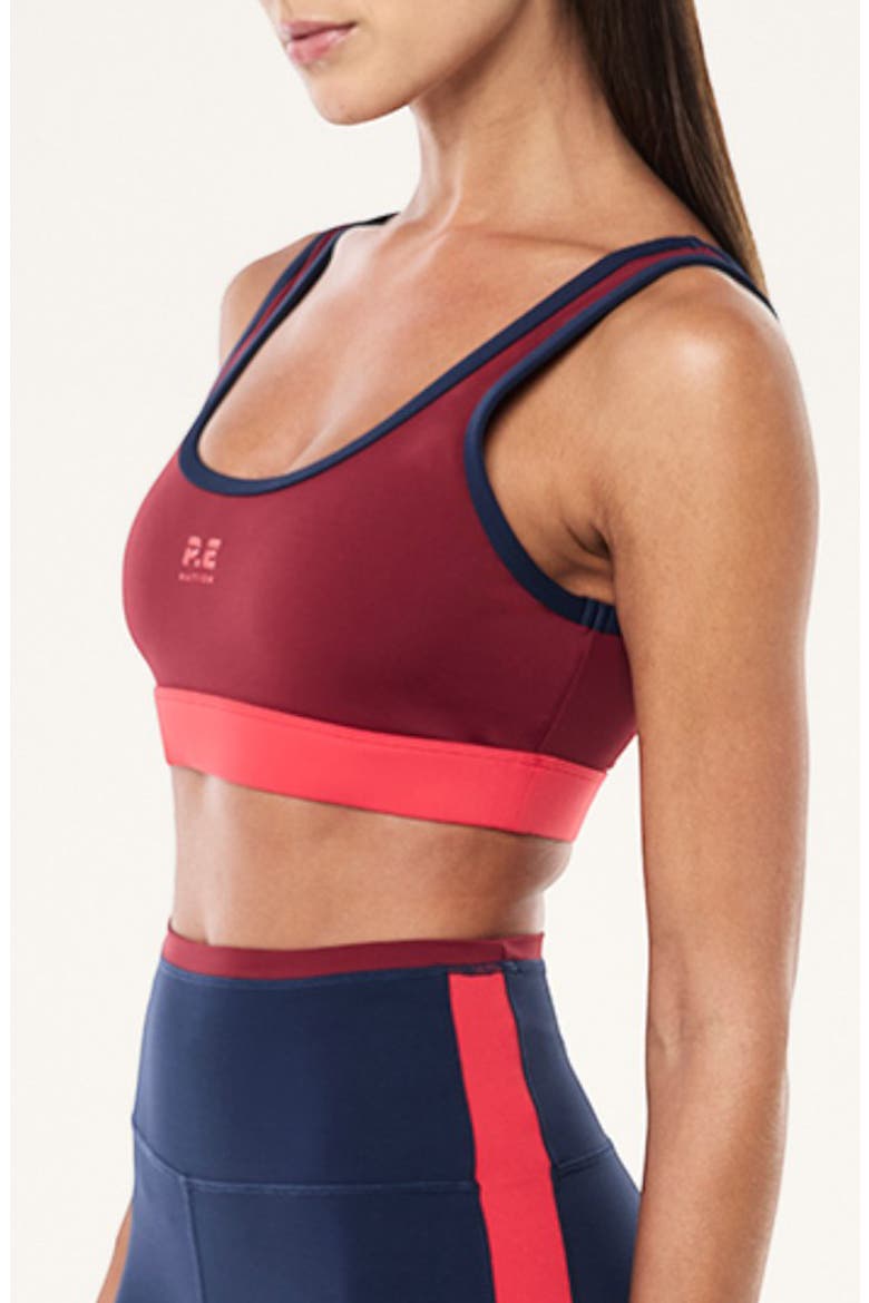 Pursuit Sports Bra, Alternate, color, CABERNET