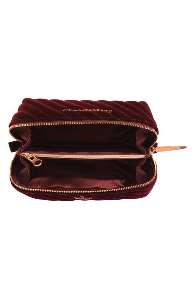 Charlotte Tilbury Makeup Bag of Dreams Organizer, Alternate, color, Burgundy Small