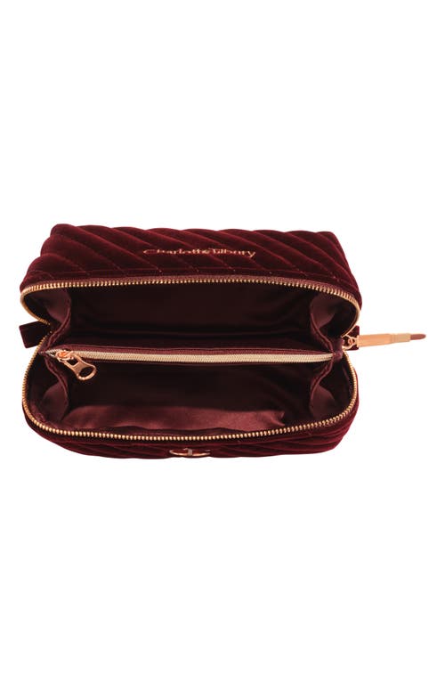 Charlotte Tilbury Makeup Bag Of Dreams Organizer In Burgundy