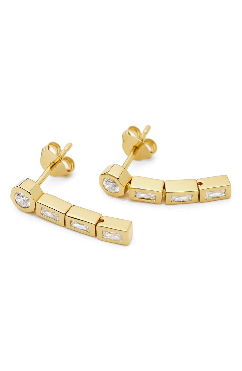 Missoma x Lucy Williams Tennis Drop Earrings, Alternate, color, Gold