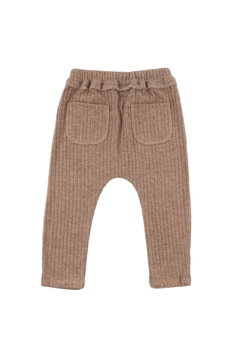 Wide Rib Fuzzy Sweater Knit Brooklyn Jogger, Alternate, color, Mushroom Heather