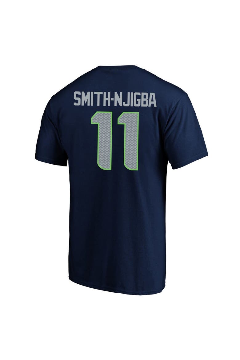 Men's Fanatics Jaxon Smith-Njigba College Navy Seattle Seahawks Super Bowl LX Patch Big & Tall Name & Number T-Shirt, Alternate, color, College Navy