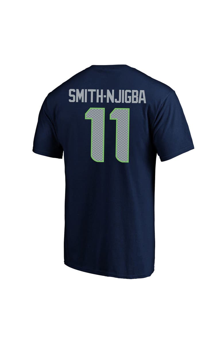 FANATICS Men's Fanatics Jaxon Smith-Njigba College Navy Seattle Seahawks Super Bowl LX Patch Big & Tall Name & Number T-Shirt, Alternate, color, College Navy