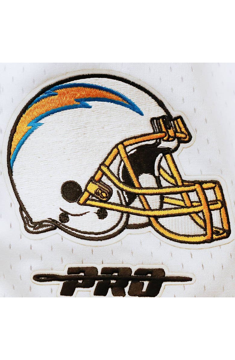 PRO STANDARD Men's Pro Standard White Los Angeles Chargers Mesh Shorts, Alternate, color, White