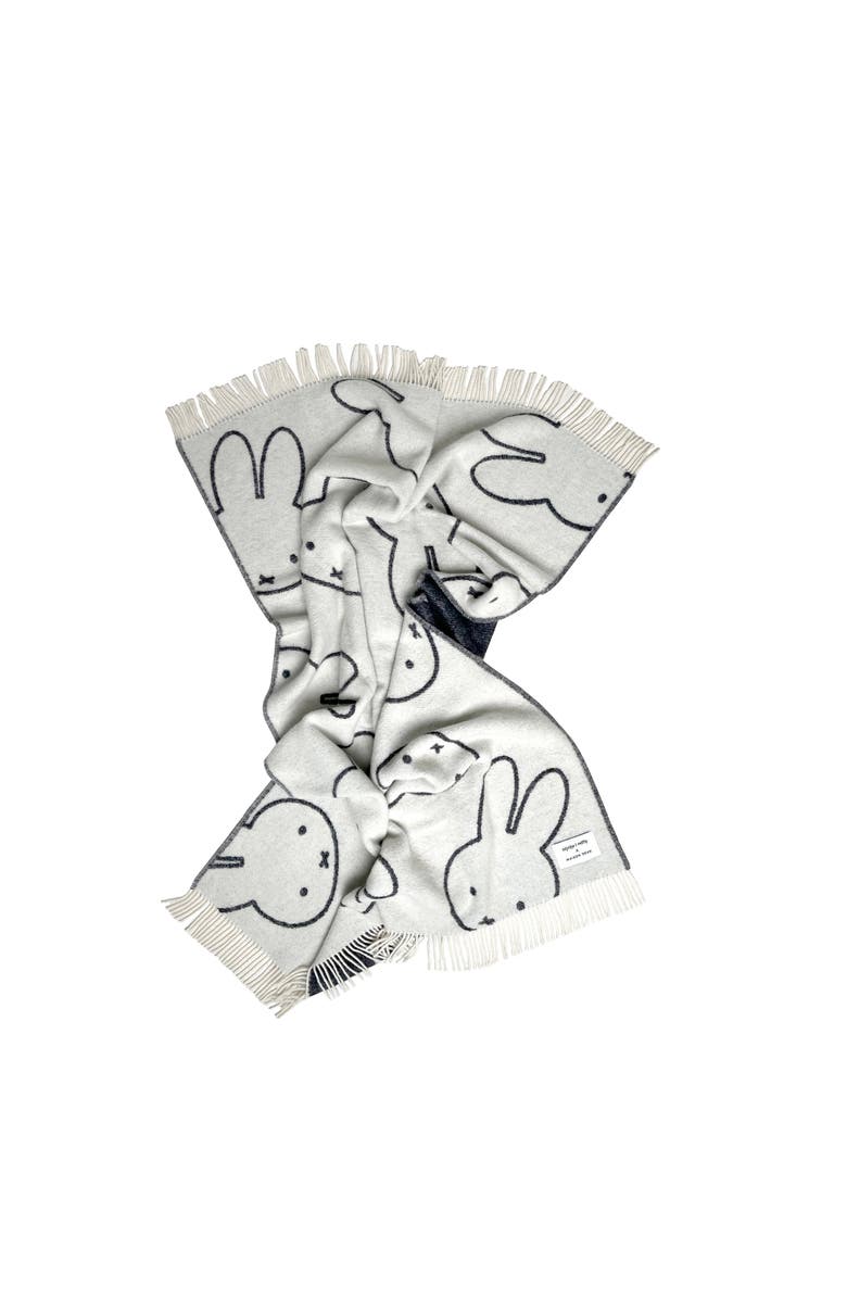Maison Deux Miffy Blanket, Alternate, color, Open White