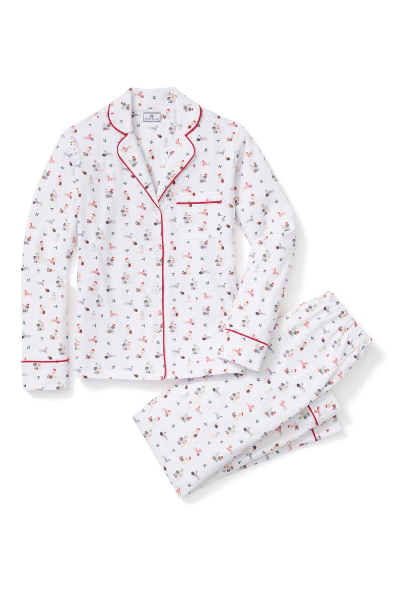 Pima Cotton Pajamas, Alternate, color, WHITE