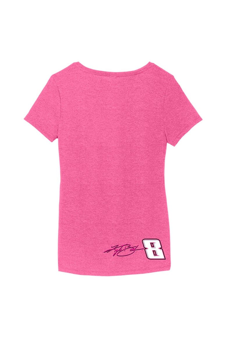 Women's Richard Childress Racing Team Collection Pink Kyle Busch V-Neck T-Shirt, Alternate, color, Pink