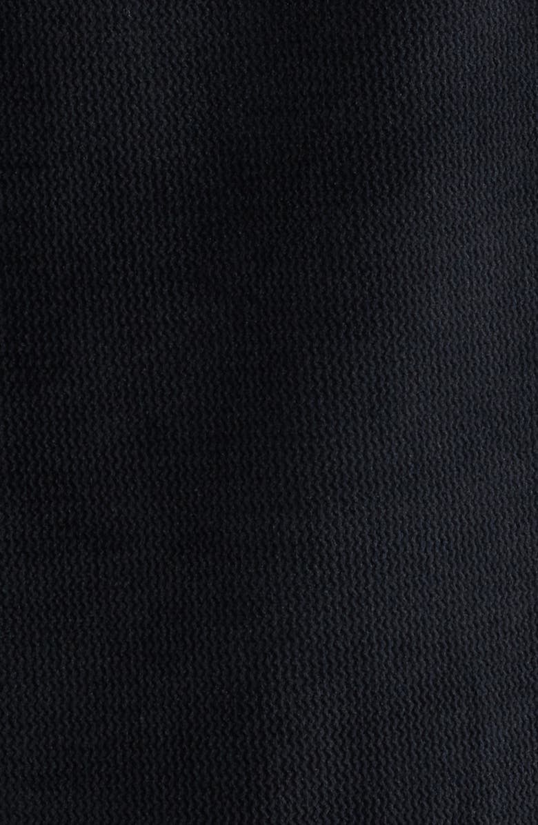 Daniel Buchler Velour Jacquard Long Sleeve Pajama Top, Alternate, color, Black