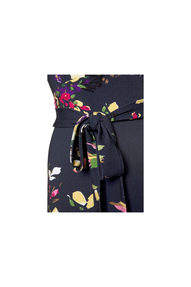 Handkerchief Hem Dress, Alternate, color, Navy Printed