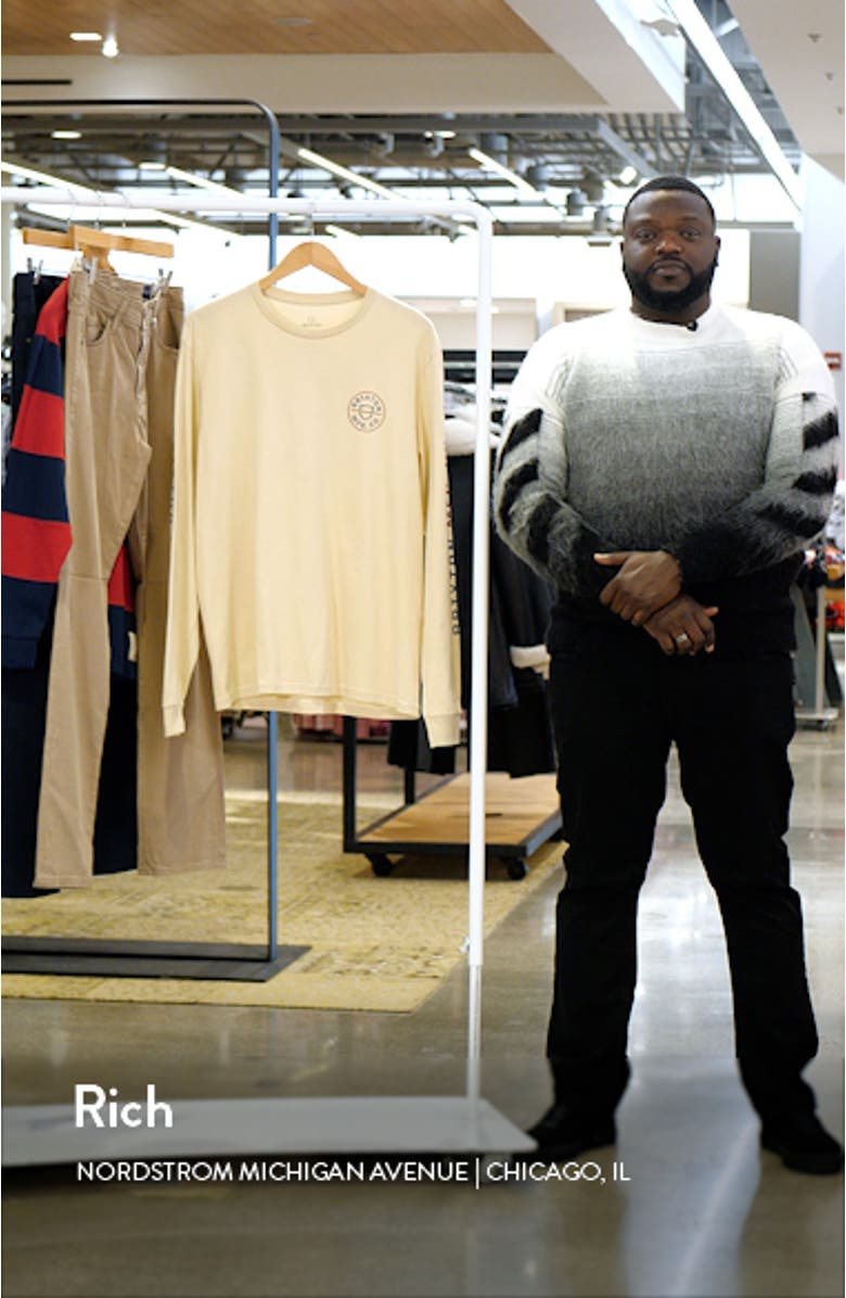 Crest Long Sleeve Cotton Graphic T-Shirt, sales video thumbnail