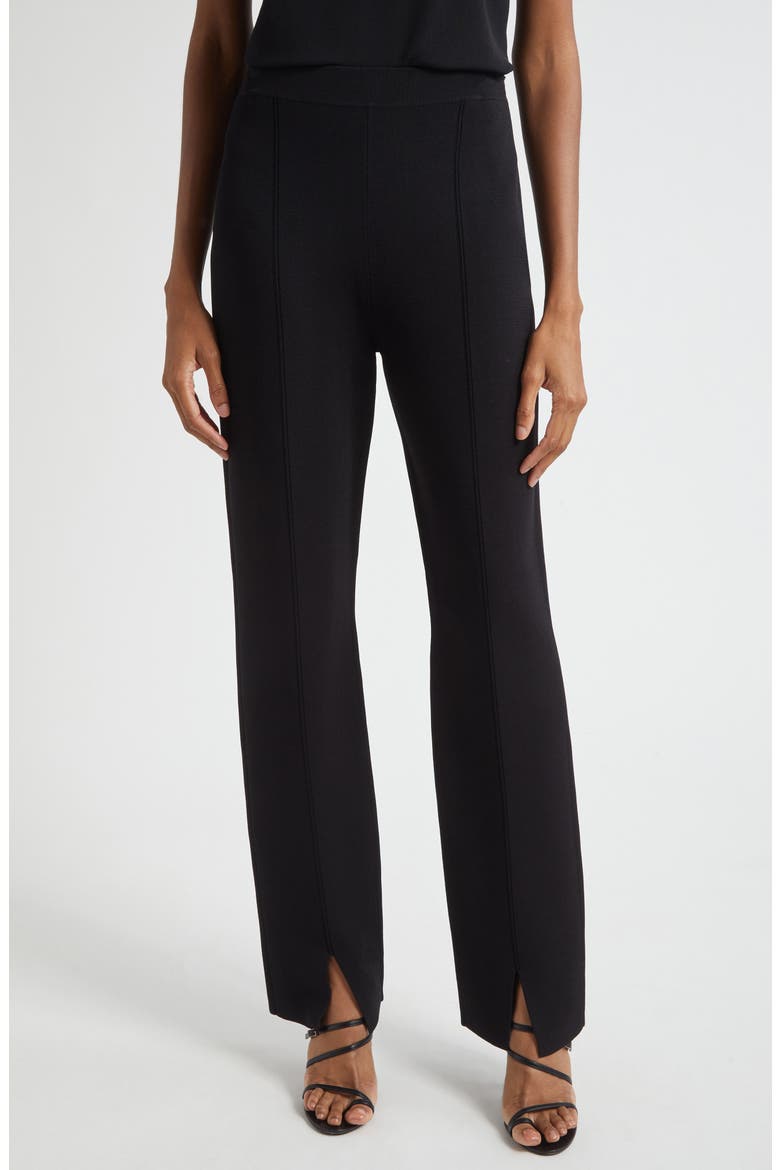 Dani Slim Fit Knit Pants, Main, color, BLACK