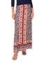Floral Border A-Line Skirt