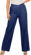 Roaman's Plus Size Easy Wear Wide Leg Jean