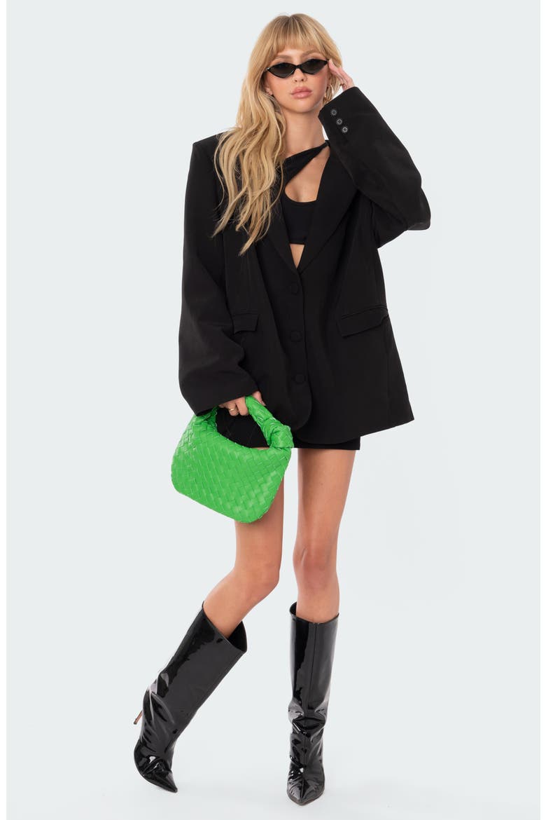 Hailey Oversize Blazer, Alternate, color, BLACK
