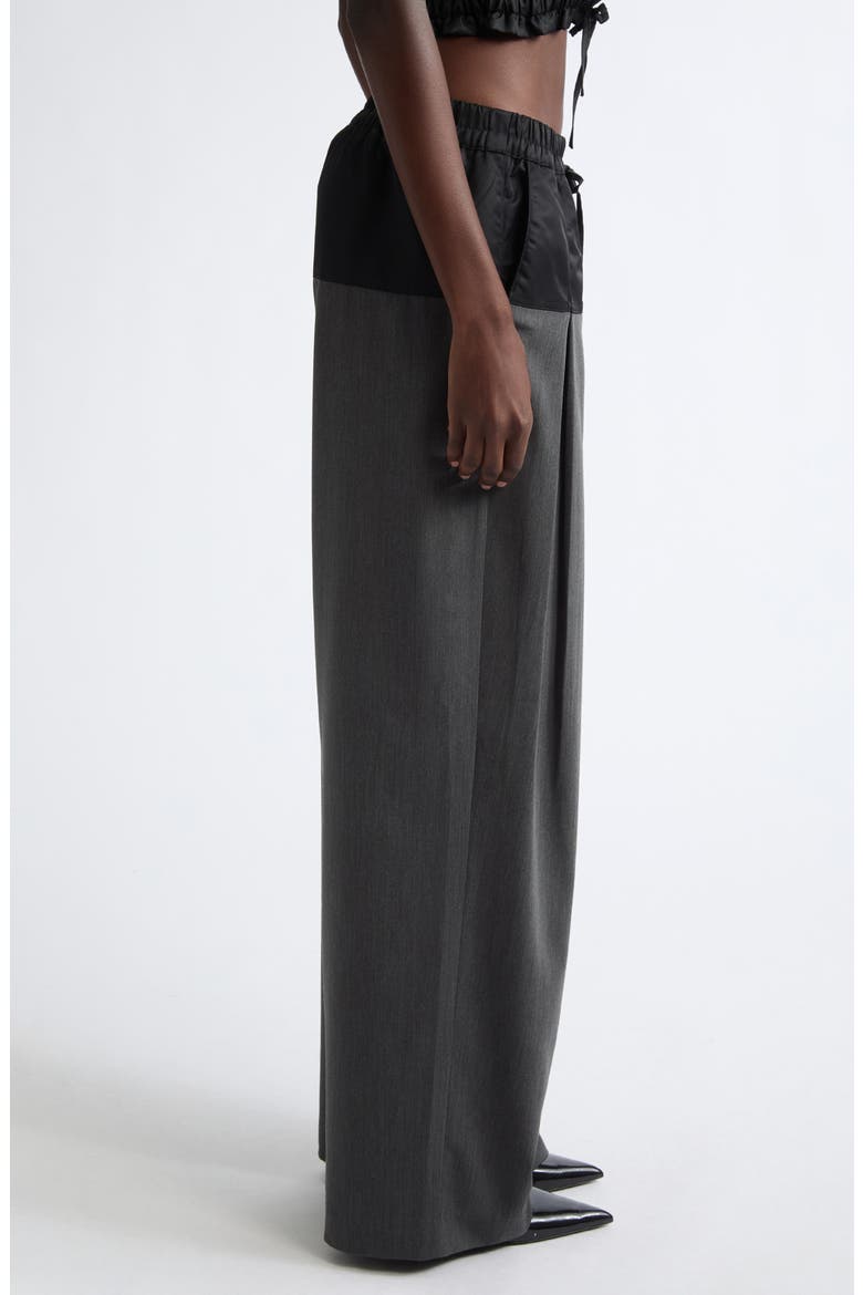 Elisabetta Wide Leg Pants, Alternate, color, CHARCOAL HEATHER GREY