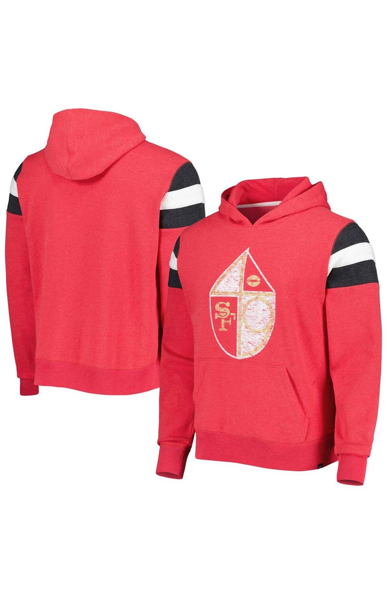 '47 Men's '47 Scarlet San Francisco 49ers Legacy Premier Nico Pullover Hoodie, Main, color, Scarlet