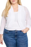 NIC+ZOE Linen Blend Bolero Cardigan