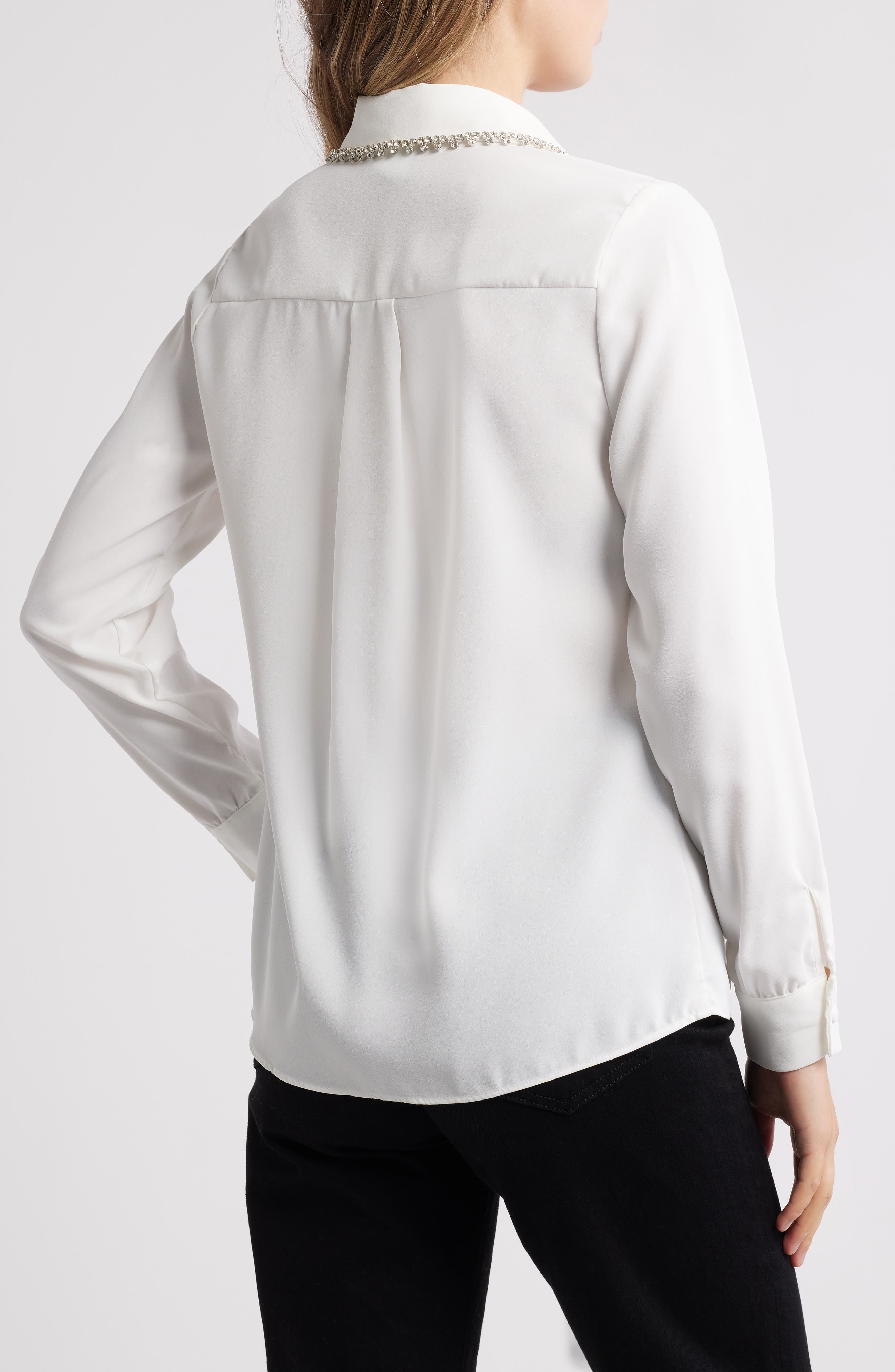 Sylvi Rhinestone Collar Shirt - image 4