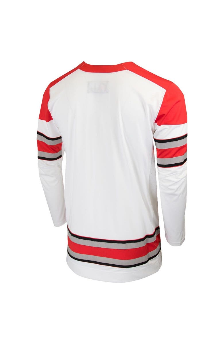 Nike Men's Nike White Ohio State Buckeyes Replica College Hockey Jersey, Alternate, color, White