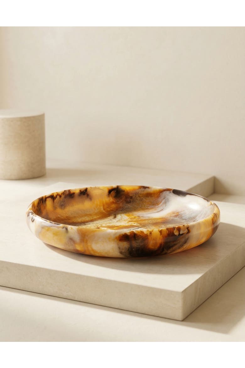 Bonita Decorative Bowl, Alternate, color, Brown