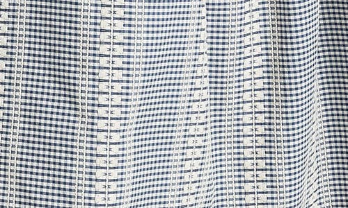Max Studio Textured Gingham Midi Skirt In Multi
