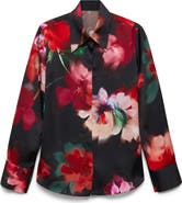MANGO Soffy Floral Button-Up Shirt