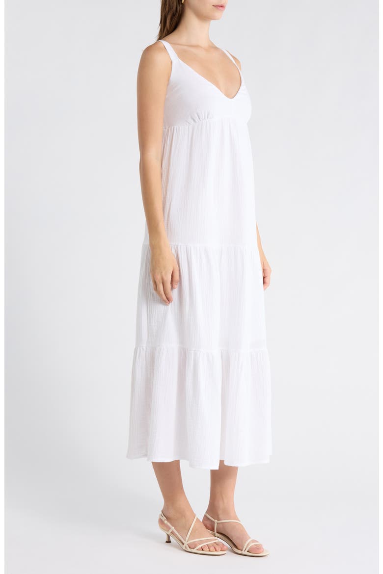 Elianna Sleeveless Midi Dress, Alternate, color, WHITE