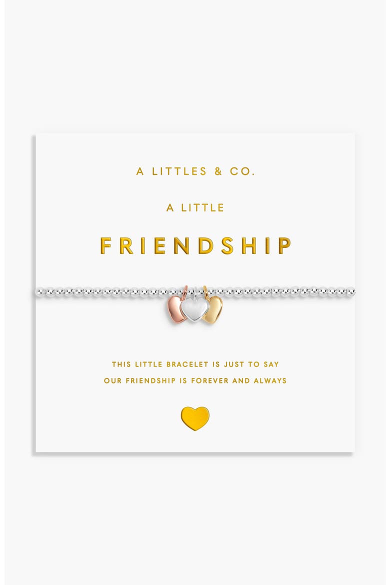 A Little Charmed Moments 'Friendship' Bracelet, Main, color, Silver, Gold, & Rose Tone