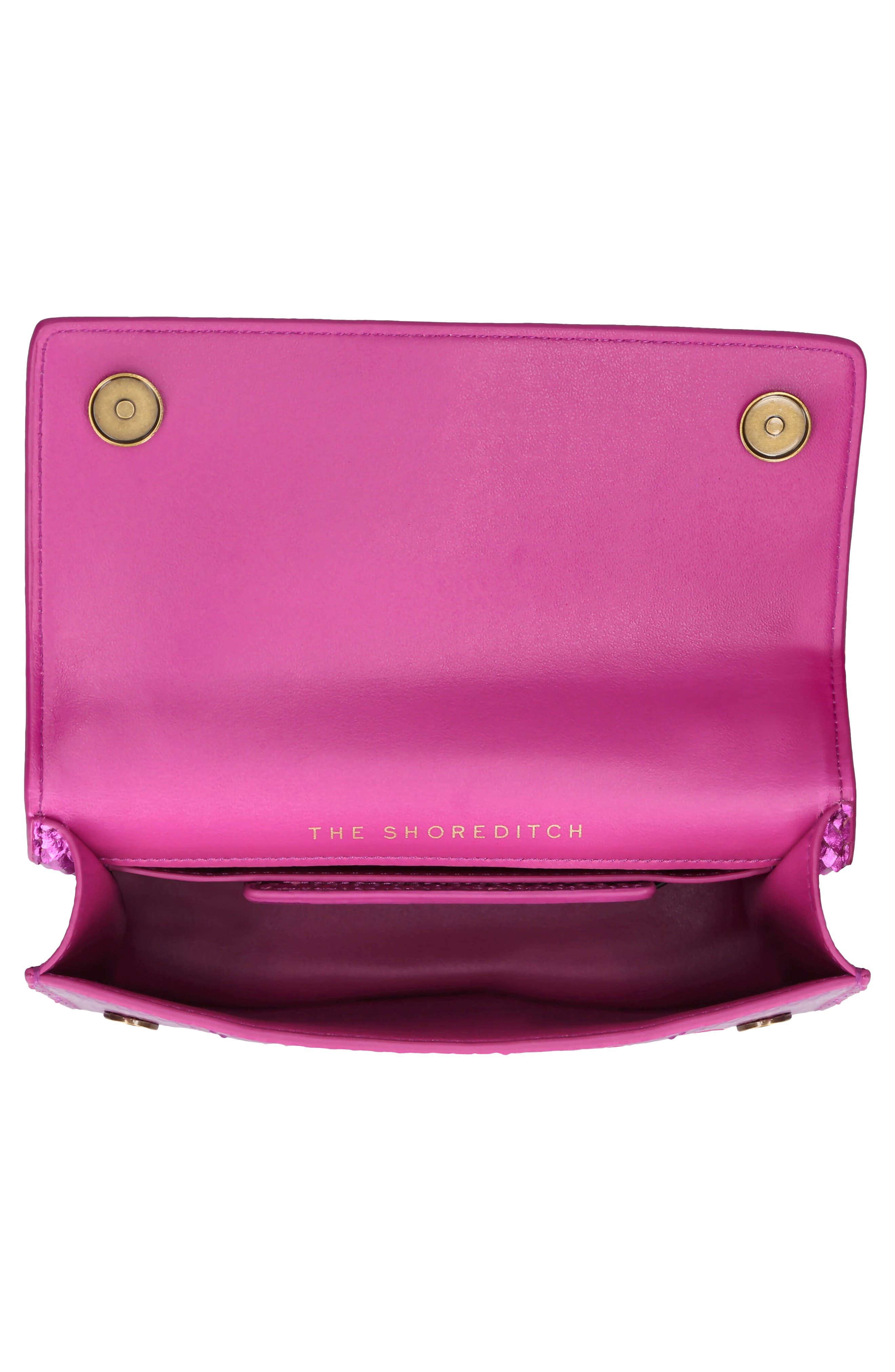 Small Shoreditch Metallic Leather Convertible Crossbody Bag (Women ...
