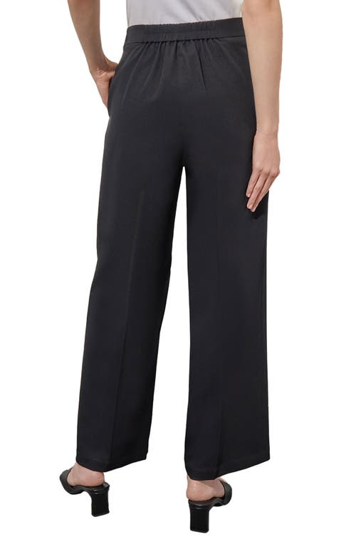Shop Ming Wang Wide Leg Pants In Black