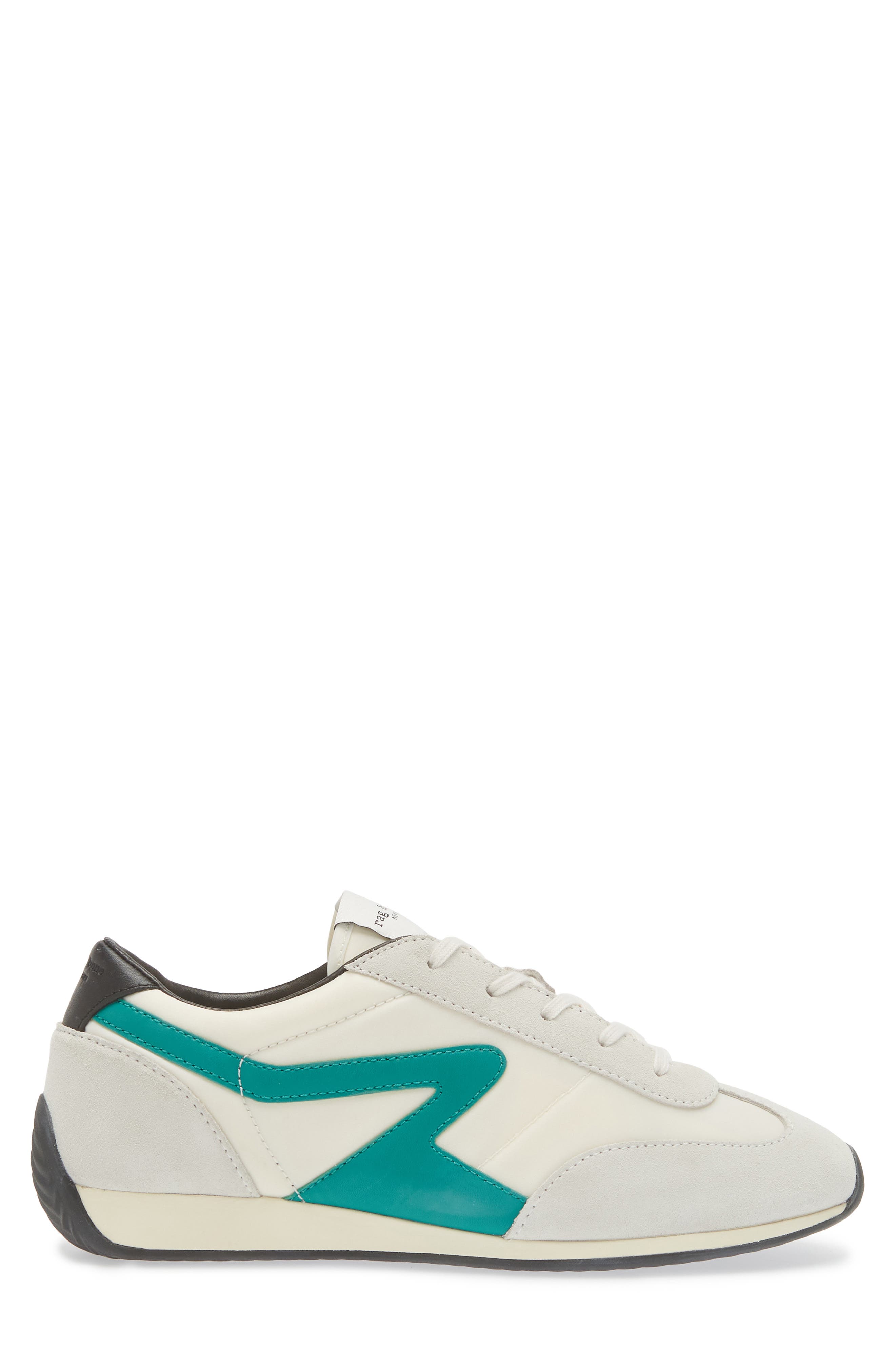Retro Runner Slim Sneaker, Alternate, color, WHITE GREEN