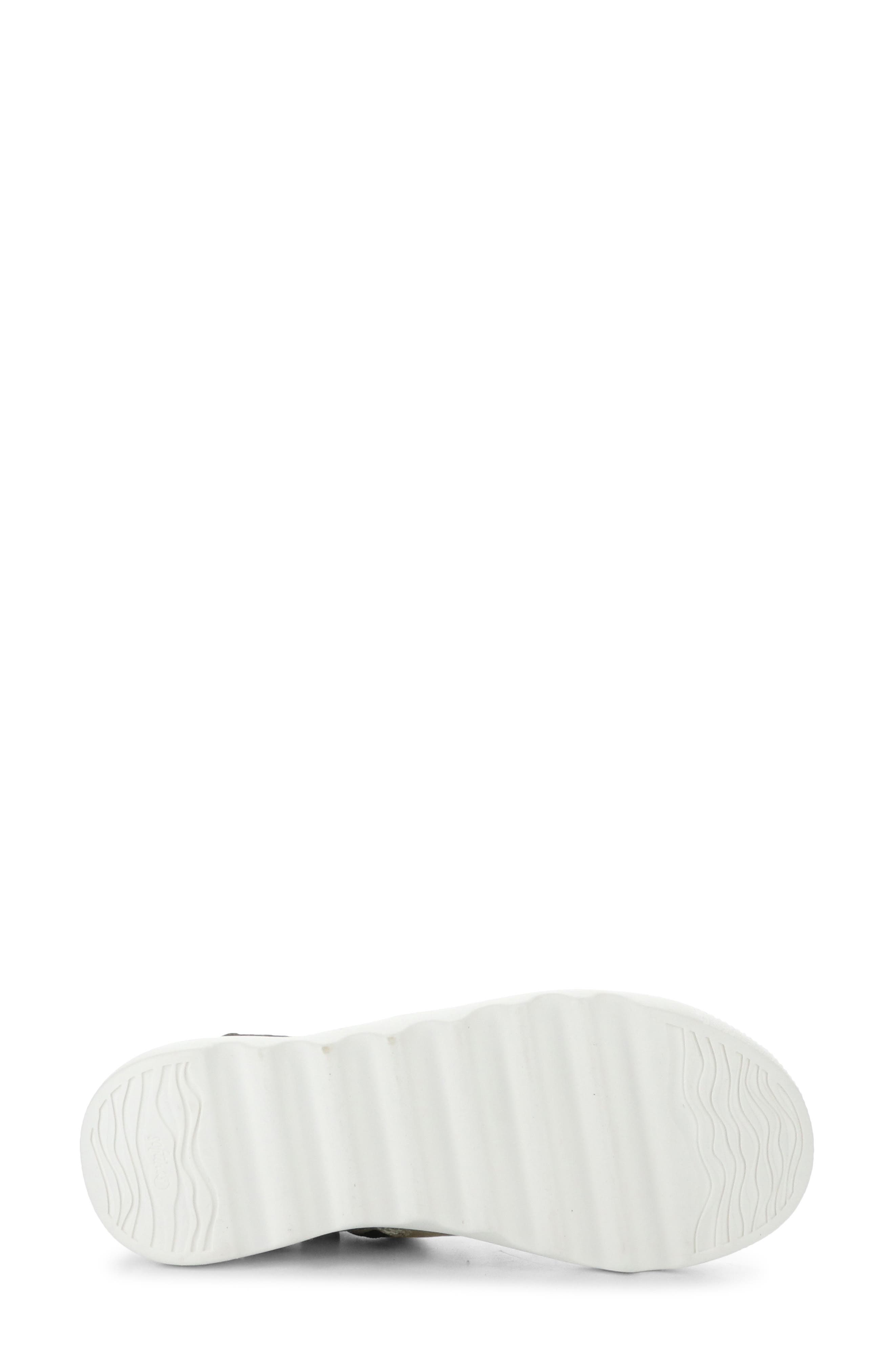 Softinos by Fly London Wish Platform Wedge Sandal, Alternate, color, Champagne Lamina