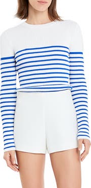 English Factory Stripe Rib Sweater