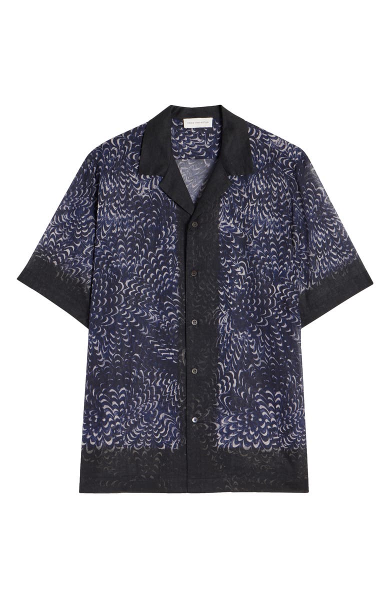 Dries Van Noten Carltone Print Camp Shirt, Alternate, color, 
