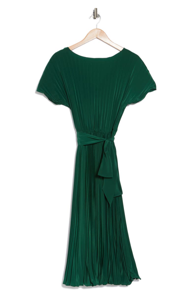 Marina Short Sleeve Pleated Midi Dress, Alternate, color, 