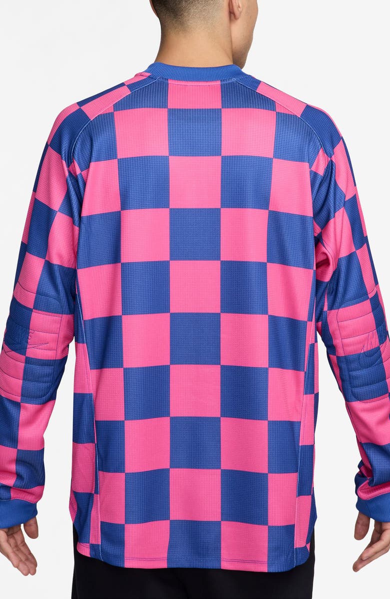 Nike Goalie Away Oversize T-Shirt, Alternate, color, Game Royal/ Pinksicle