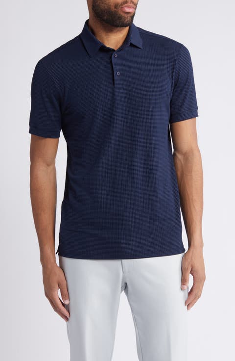 Copa Trim Fit Stripe Performance Polo