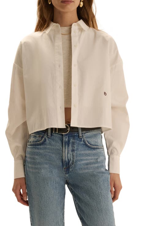 The Next Chapter Cropped Button-Down Shirt