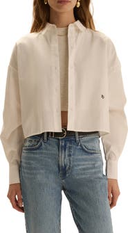 Favorite Daughter The Next Chapter Cropped Button-Down Shirt