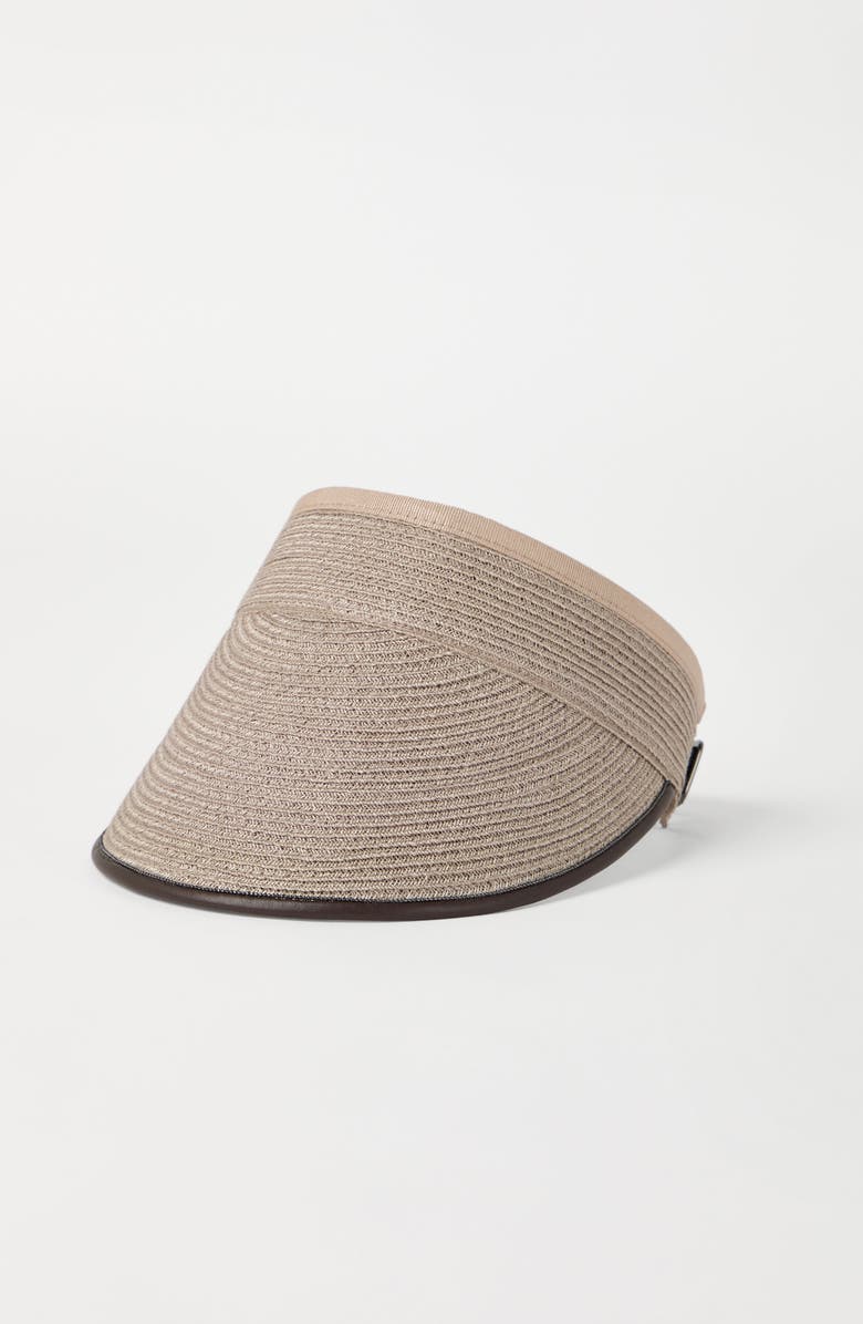 Brunello Cucinelli Visor with monili, Alternate, color, 