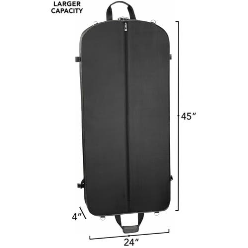 Wallybags 45" Premium Extra Capacity Travel Garment Bag With Shoulder Strap In Gray