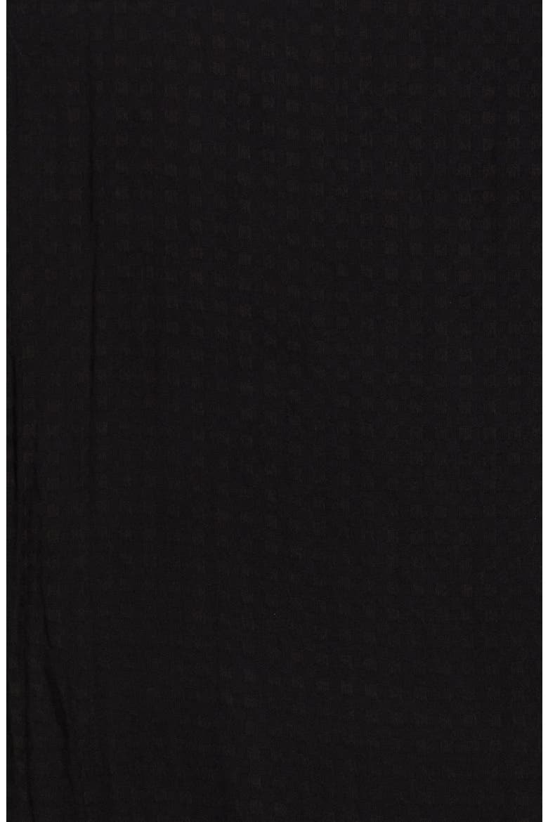 Textured Scarf, Alternate, color, BLACK